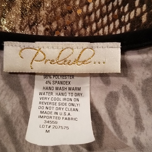 NWOT / Animal Print Sheath Dress by Prelude - Picture 7 of 8